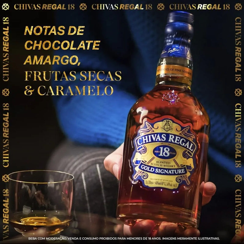 Whisky Chivas Regal 18 anos 750 ml